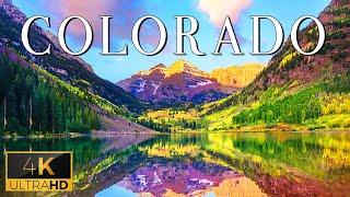 FLYING OVER COLORADO (4K UHD) - Scenic Relaxation Film With Calming Music For Fresh Start