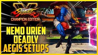 "Deadly Aegis Setups" | SFV Champion Edition - Nemo Is A Beast With Urien  - Balance Patch + V-Shift