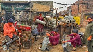 Amazing Manufacturing of Heavy Duty Truck Silencers in Local Work Shop…