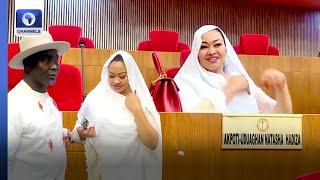 Senator Natasha, Husband Arrive In Senate Chamber