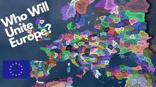 Every State Independent European Battle Royale - Hearts of Iron 4 Timelapse