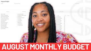 AUGUST 2024 MONTHLY BUDGET WITH ME 