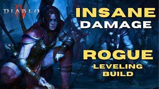 The Best Rogue AOE LEVELING BUILD Guide 1-50 Rogue in Diablo 4 (Unleash Massive Damage!)