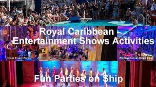 Royal Caribbean Adventure of the Seas 2024 Entertainment, Shows, Activities & Fun Parties on Ship