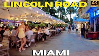 Walking Lincoln Road Miami Beach 4K