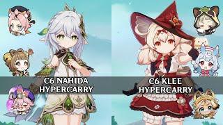 Spiral Abyss 5.0 | Nahida (C6R1) and Klee (C6R2) Hypercarry Team | Off Meta Team!