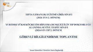 2024 TUS 2  Dönem 2024 STS 2  Dönem Görevli Eğitim Sunumu