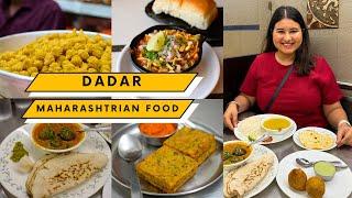 Best DADAR MAHARASHTRIAN FOOD Tour | Misal Pav, Kothimbir Vadi, Puranpoli & More | MUMBAI | 4K