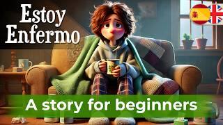 Let's Learn Spanish Easily with Simple Story (I'm sick)