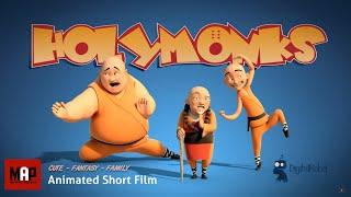 Funny CGI 3d Animated Short Film ** HOLY MONKS ** Family Animation Cartoon for Kids by Digital Rebel