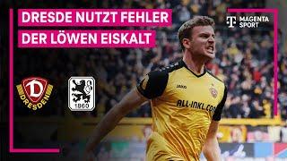 SG Dynamo Dresden - TSV 1860 München, Highlights mit Live-Kommentar | 3. Liga | MAGENTA SPORT