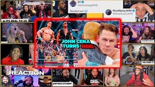 Wrestling Fans React To JOHN CENA TURN HEEL | John Cena Turns Heel Massive Reaction Compilation