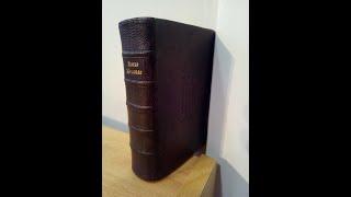 1898 Breviario romano en latín, en dos columnas a dos tintas.