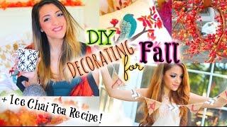 Quick & Easy DIY Fall Decor  & Iced Chai Tea Latte Recipe!