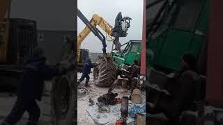 Установка колеса на Т-150