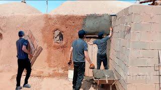 Reconstruction of the courtyard wall: lifestyle in the Iranian village Nomadic village life