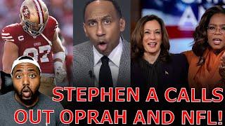 Stephen A Smith GOES OFF On Oprah For Taking Money From Kamala And NFL Speaking On Trump Dance!