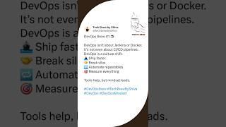 You’re Using DevOps Wrong! Here’s Why  | DevOps Brew #1 #TechBrewByShiva