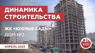 Динамика строительства дома №2 ЖК в «Южные сады»