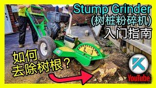 最简单的DIY移除树根？ Stump Grinder(树桩粉碎机)租赁与使用入门指南。 KENDI DIY