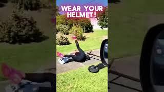 No Helmet, No Luck!  Scooter Ride Ends in a Hard Fall 