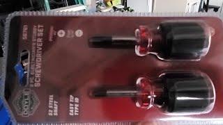 NEW! Harbor Freight Doyle "Stubby" Screwdriver Set LIVE!