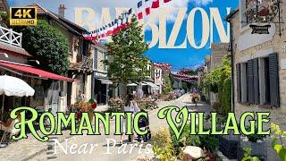 [4K] Barbizon Village Near Paris: Romantic Walking  One of Ile-de-France's Most Beautiful Villages