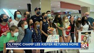 Olympic champ Lee Kiefer returns home