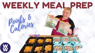 MEAL PREP  BISCUITS N GRAVY BAKE  SANTA FE CHICKEN  DIY DINNER MEAL KITS | WW POINTS & CALORIES