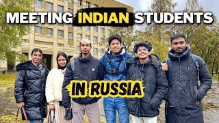 I met Indian Students in Russia 