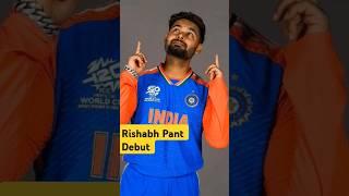 Rishabh Pant Debut in age 17 #cricket #shorts #rishabhpant #trending #ipl #viratkkohli @rizu.16