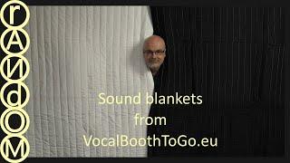 Sound blankets from VocalBoothToGo.eu