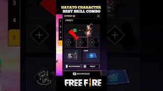 Hayato character combination  | Cs rank best character combination | #shorts #freefire #trending