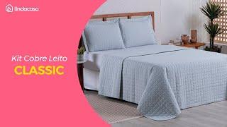 KIT COBRE LEITO CLASSIC 100% ALGODÃO - LINDA CASA