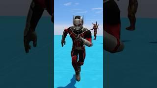 Ant Man V/s Iron Man Ramp Race #ironman #antman #marvel #shorts #superiorironman #tonystark