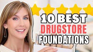 10 DRUGSTORE FOUNDATIONS As Good As HIGH END for All Skin Types incl. Mature Skin | 2024