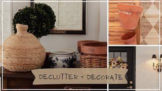  Decluttering DISASTER! French Country Sunroom Makeover from CLUTTER to CHIC