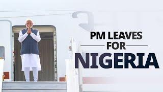 LIVE: PM Modi emplanes for Abuja, Nigeria