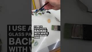 Why I use a white glass palette and what are those three rectangles at the bottom? #arttips