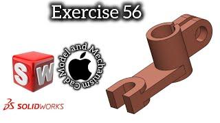 solidworks tutorial exercise 56|| autocad tutorial 56|| cad model and mechanism #cad #solidworks