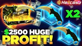 $2500 HUGE PROFIT BATTLE ON HELLCASE !? HELLCASE PROMO CODE 2024 ! HELLCASE CASE OPENING !