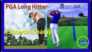 PGA Long Hitter "Cameron Champ" Amazing Driver golf swing, Slow motion 2020 長打 アメージングドライバーゴルフスイング