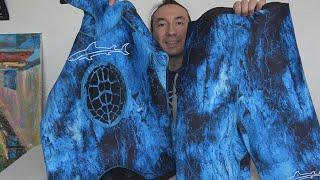 Гидрокостюм для подводной охоты в море , океане KatranGun Hunter Ocean Camo 3D 3мм