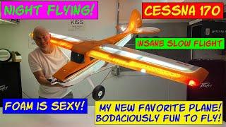 Cool RC Airplane with lights for night flying!!