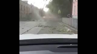 Strong wind in Moscow