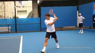 Roger Federer  Backhand Slice In Slow Motion