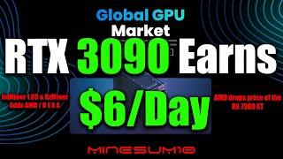 Earn more with GPUs here than mining...AMD GPUs NEXA mining added to lolminer & Bzminer,  AMD 7900 x