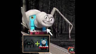 Scary Cursed Thomas Train SPIDER Thomas.exe The Tank Engine #shorts #funny