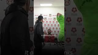 Ryan Reynolds interrupts press conference demanding Ben Foster's jersey following Wrexham win