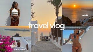 i went to santorini with my brother!! *travel vlog*